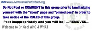 Dr sebi who and what group banner for rules