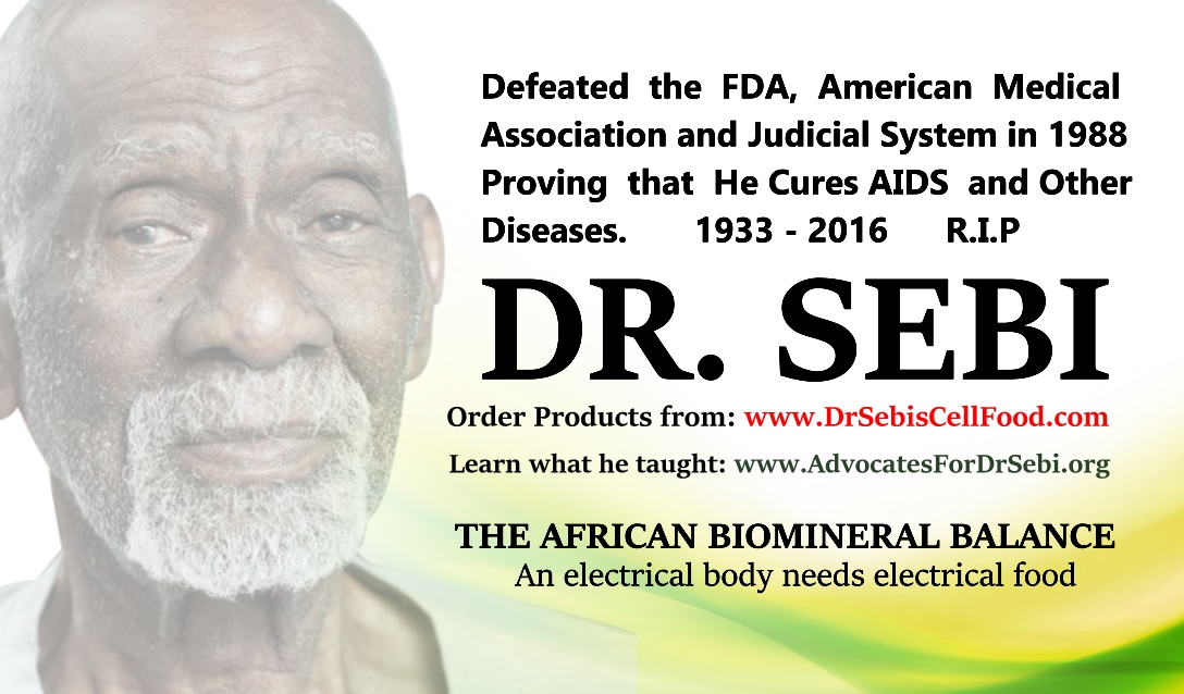 Help us spread the word about Dr. Sebi and give more people the opportunity...